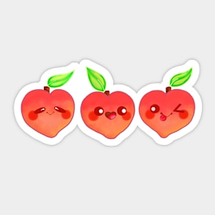 Cute peaches Sticker